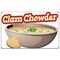 Signmission Clam Chowder Banner Concession Stand Food Truck Single Sided B-Clam Chowder19 - alternate 1